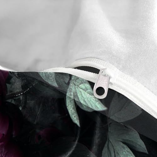 Housse de couette douce effet 3D hypoallergique avec zip king - 8