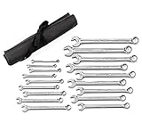 GEARWRENCH 18 Pc. 12 Pt. Long Pattern Combination Wrench Set, Metric - 81920