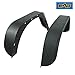 EAG JK Rear Fender Flares Mud Guards 2PCS Fit for 07-18 Wrangler JK Edge Steel Tube Style…