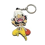 DOFE One Piece Keychain,PVC Keychains,keychains for kids,keychains for backpack. (Usopp)