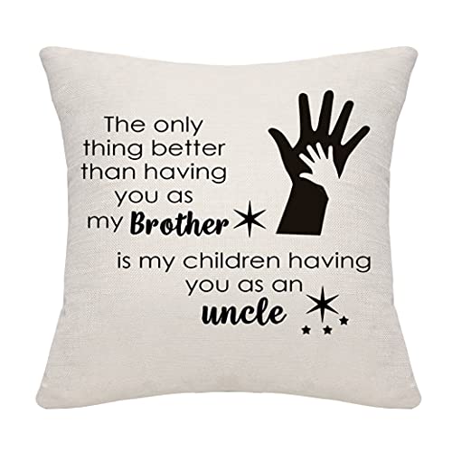 DANKHRA Housse de coussin cadeau pour frère, oncle, anniversaire ou Thanksgiving Cover