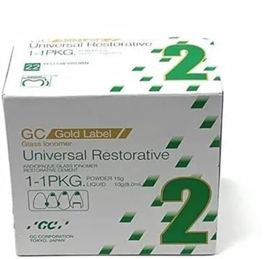 GC Gold Label Universal Restorative Glass Ionomer Cement, 15g Powder and 10g Liquid, Type 2GC Gold Label Universal Restorative Glass Ionomer Cement, 15g Powder and 10g Liquid, Type 2-image-41