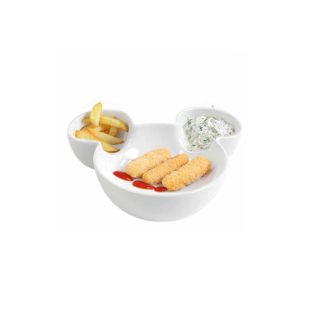 Holst Porzellan KID 003 Porzellan Kinder-Schale 20 cm/0,60 l Mausi-Bear Weiß 20 x 18 x 5 cm 4 Stück