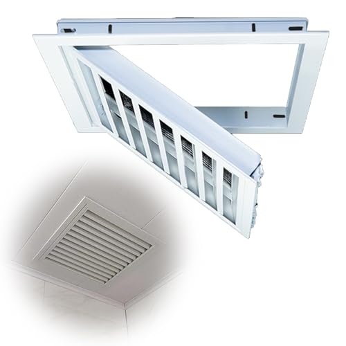 Panel de inspección de techo para servicio de HVAC y ventilación de pared con rejilla 2