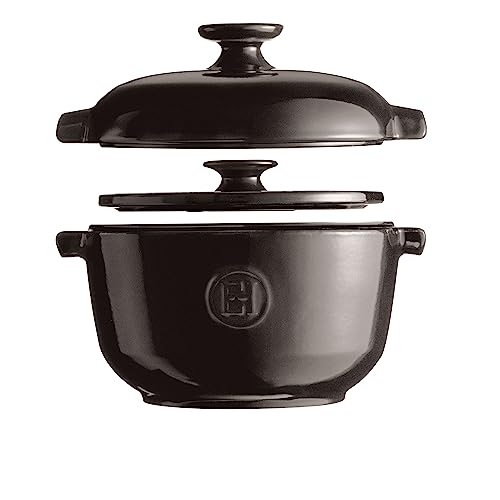 Emile-Henry-25-qt-Rice-Pot-Charcoal