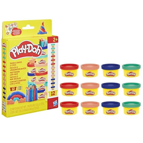 Play Doh Pack de 12 'imagination en fete autocollants et pots de pâte a modeler de 28 g petits cadeaux loisirs créatifs pour enf Neuf - vue 6