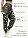 XYXYING Women’s Lightweight Quick-Dry Camo Cargo Pants - Tapered Leg Elastic Drawstring Waistband Breathable Tactical Pants