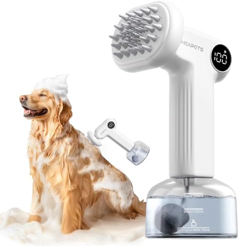 HEAPETS Electric Dog Shampoo Dispenser with Shampoo Brush, Shampo...
