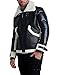 KARL LAGERFELD Paris Men's Outerwear aviator,BLACK/WHITE,XXL