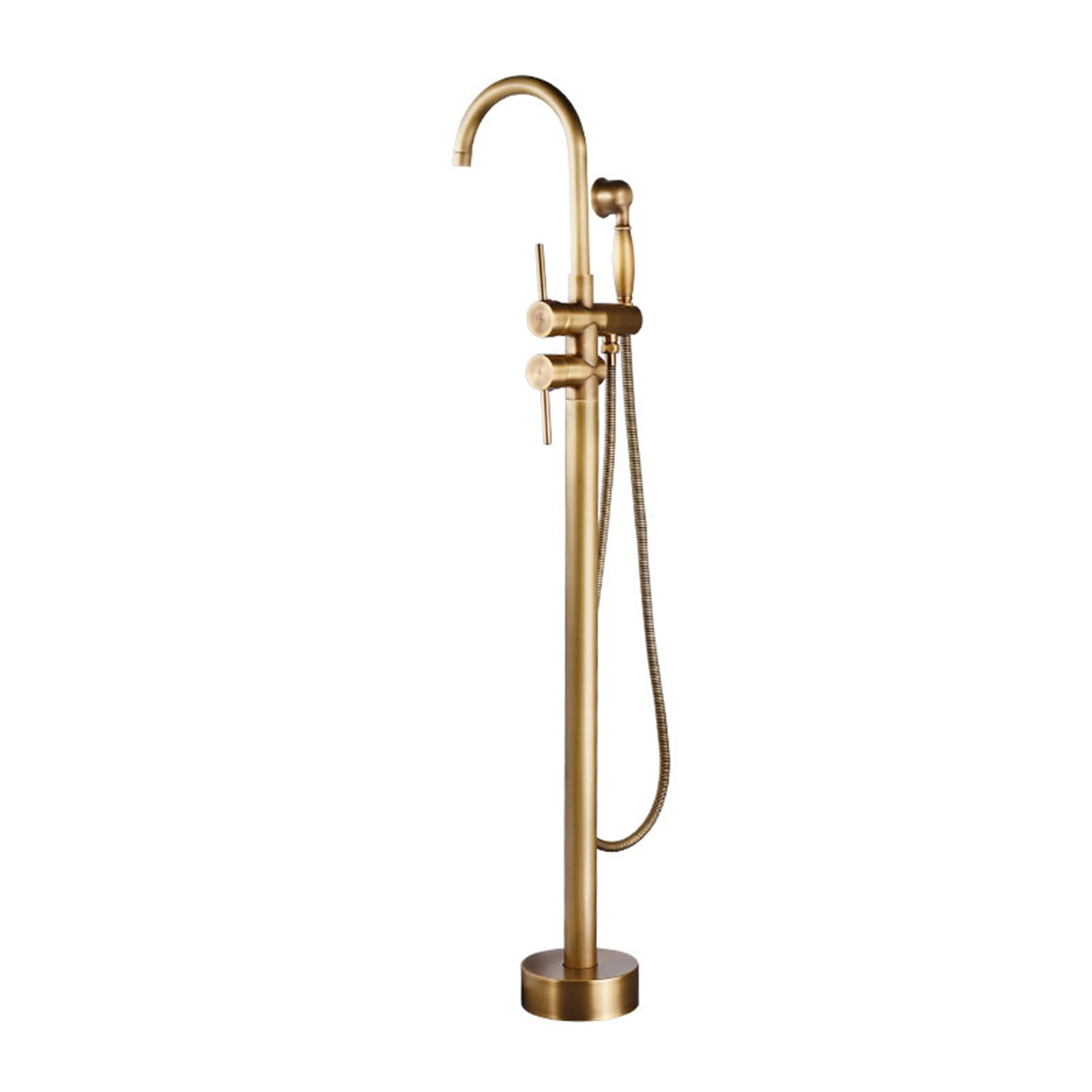 NZPOST Bath Shower Mixer Tap Antique standing Brass Bath Taps 360 Rotating Tap Single Lever Shower Mixer S