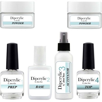 SHEBA NAILS Dipcrylic Dipping Powder Duet Kit W/ Clear & Pink Dipping Powders