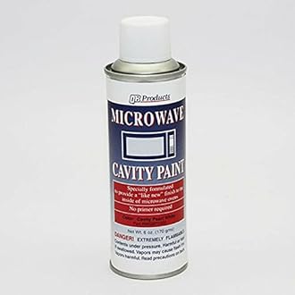 QB Products 98QBP0300 Microwave Cavity Paint, 6 oz, Pearl White