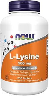 NOW Supplements, L-Lysine (L-Lysine Hydrochloride) 500 mg, Amino Acid, 250 Tablets