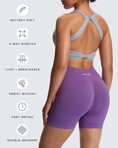 Soutien-gorge de sport finition drapée Aoxjox haut de gamme - 4