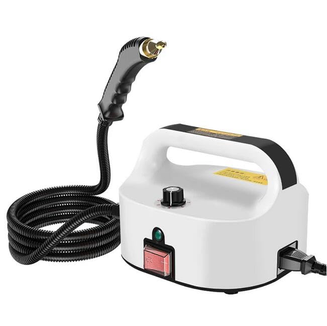 High Pressure High Temperature Steamer Electric Portable Steam Cleaner Powerful Multifunction Steam Cleaning Machine 2500W (Black)