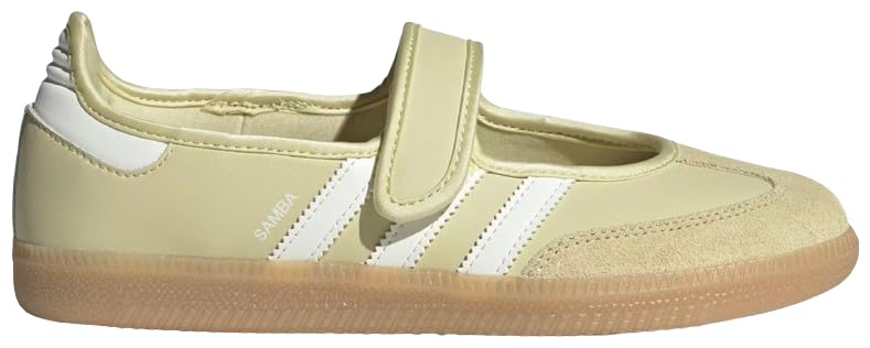 adidas Samba Jane Womens Sneaker (Dual Yellow White Gum, 9)