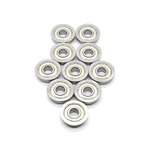 Deep Groove Ball Bearing 10PCS Flange Ball Bearings F604ZZ F605ZZ F606ZZ F607ZZ F608ZZ F609ZZ F6000ZZ 3D Printers Parts Deep Groove Pulley Wheel4P F608ZZ 8X22X7mm