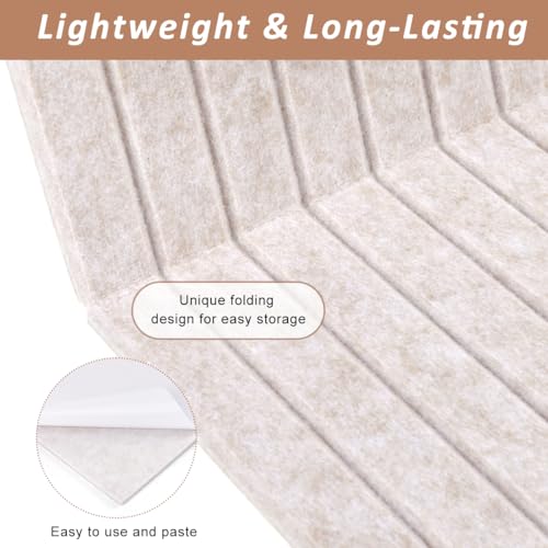 Image of Climberty Arched Felt Bulletin Board with 50 Push Pins 35x24 Inch Wall Pin Board for Photos Notes Schedules Mood Board Home Office Bedroom Decor, Ribbed Felt Notice Board (Light Gray)