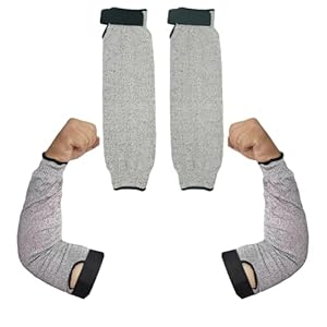 Cut Resistant Farmers Sleeves, Arm Burn Protection Sleeve for Thin Skin and Bruising, Arm Guards for Men Women