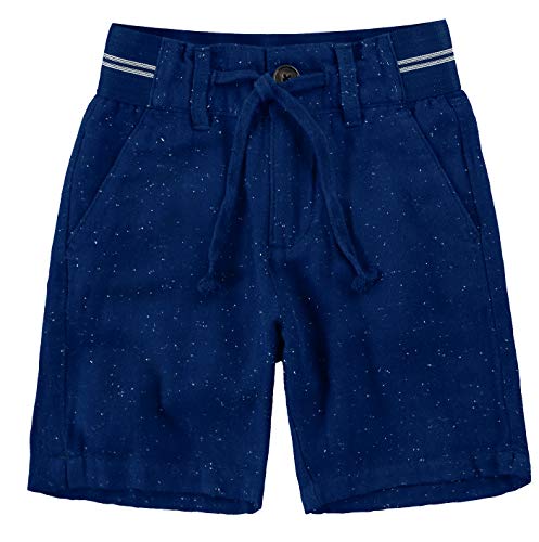 Bermuda Tradicional Menino Botonê Malwee Kids, Azul Marinho, 6