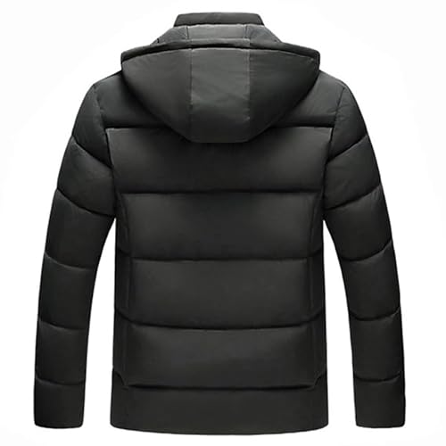 Jaqueta Masculina Bobojaco Puffer Forrada Em Pelúcia Neve Frio Intenso (GG, Preto)