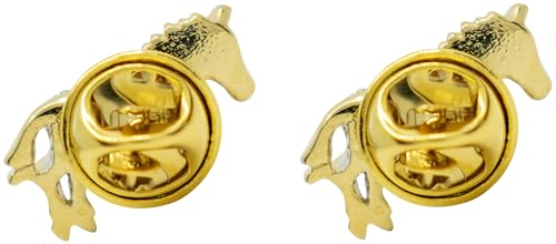 Image of Set of 2 Brooch Lapel Pins With Rhinestones