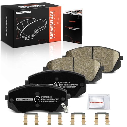 Frankberg Brake Pad Set incl. 4x Pads Front Compatible with Tucson TL TLE Kona OS OSE OSI Sportage QL QLE Xceed CD Sportage SL Replace# 581013ZA00