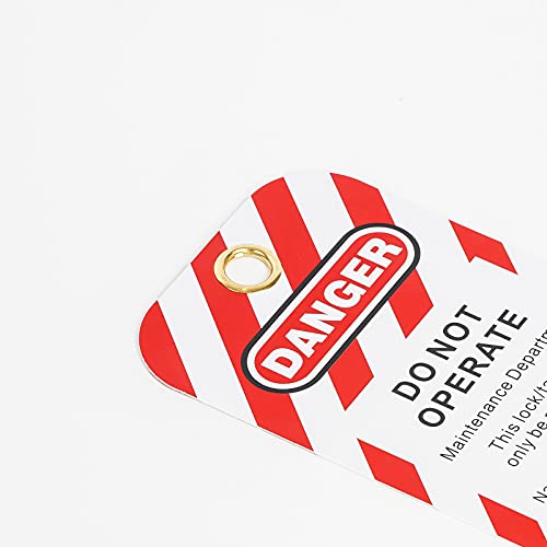 Wisamic Lockout Tagout Tags, 40 Packs 5.7"X3","Danger - Do Not Operate" Loto Tag, Us Made Osha Compliant Tags, Tear & Water Resistant Pf-Cardstock #TOP2