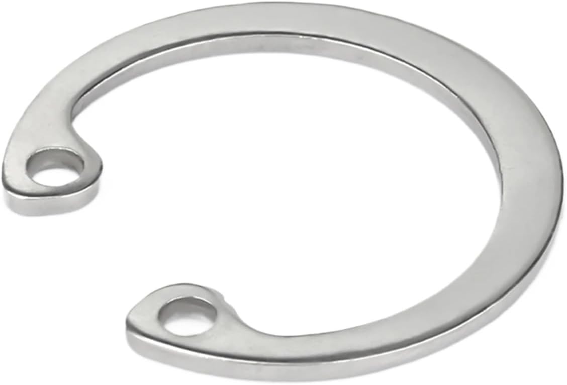 External Circlip C-Type Retaining Ring, M8 M9 M10 M11 M12-M75 304 Stainless Steel C Type Internal Circlip Retaining Clip Snap Ring Clamp Spring(M62 1pcs)