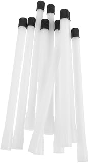 HORIALENCE 10 Piezas Varilla de extensión de neumáticos extensiones rectas de válvula extensor de válvula de neumático recto extensor recto de válvula de neumático el plastico blanco