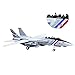 HANGHANG 1/100 Scale US Navy Bounty Hunter Squadron F-14D Tomcat Fighter Attack Plane Metal Fighter Military Model Diecast Plane Model for Collection or Gift