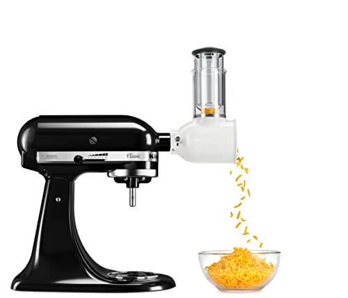 Robot pâtissier KITCHENAID Classic Bundle avec tranchoirrâpe à cylindres inclus 10 vitesses capacité idéal pour pâte à tartre crème fouettée et pâte à pain Neuf - vue 4