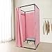 Portable Clothing Store Fitting Room, 3-4 People Capacity Dressing Room Fitting Room, Detachable Changing Room with Curtain and Hanger, for Office, Mall, Boutique, Home, Pink, 39.37 * 39.37 * 78.74in