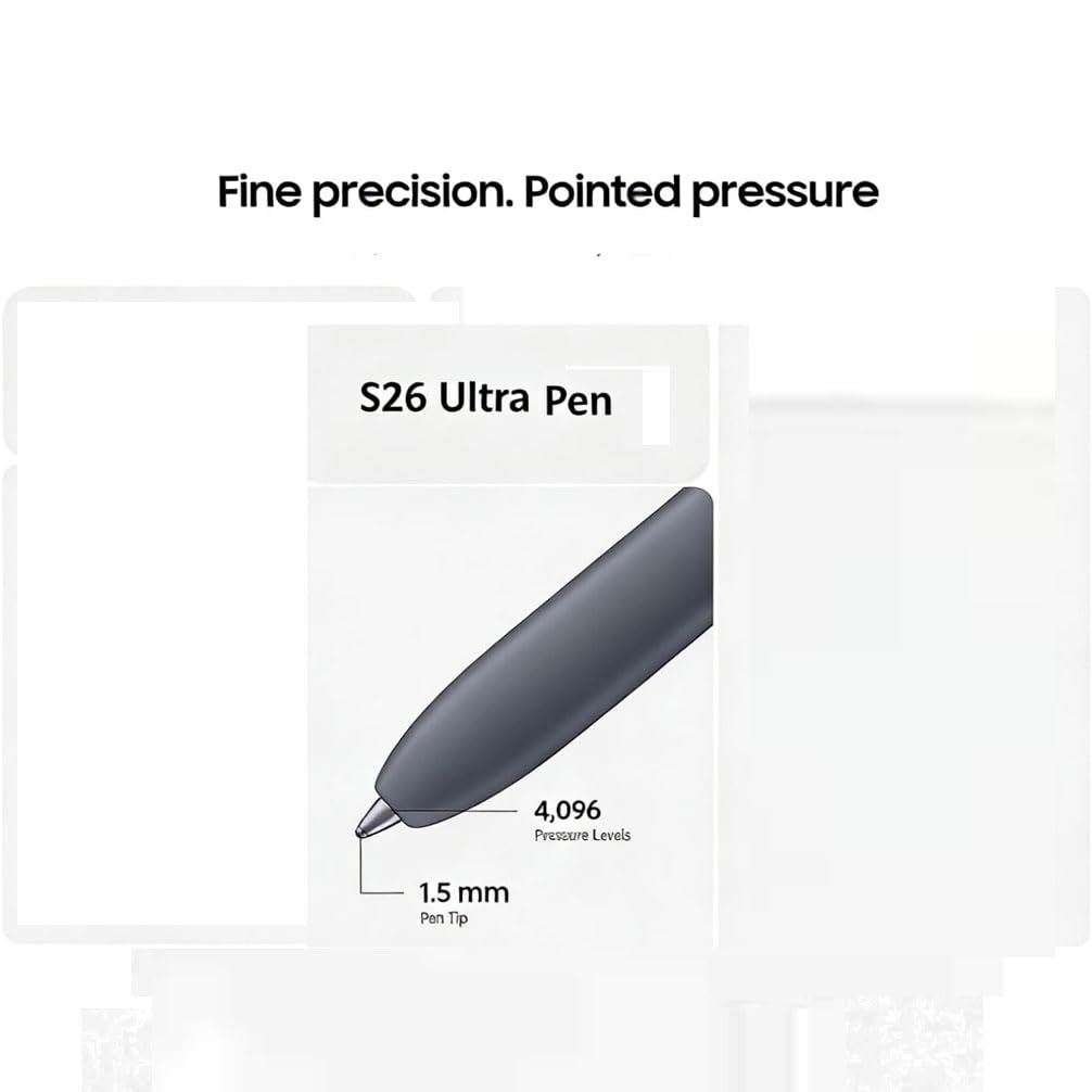 Galaxy S26 Ultra S Pen, stylet pour Samsung Galaxy S26 Ultra pour créer, dessiner, contrôle fluide, stylet avec 5 embouts de rechange (doré)