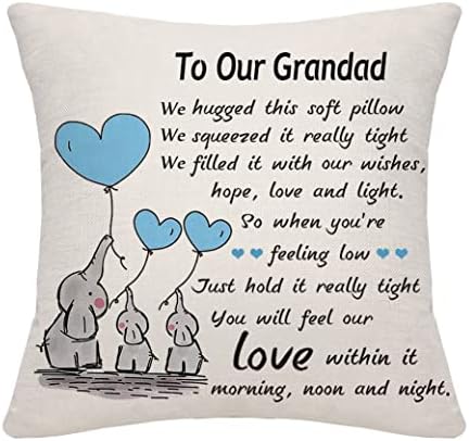 Bommex Nanny Gifts from Granddaughter Grandson Grandma Nanny Cushion Cover Throw Pillow Cover Cushion Case Thanksgiving (nanny-1)