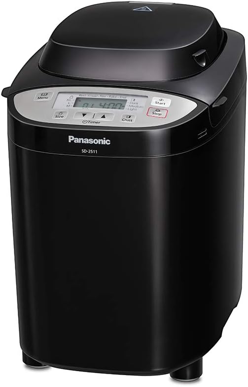 Panasonic SD-2511KXC Fully Automated Breadmaker with Nut Dispenser, Black