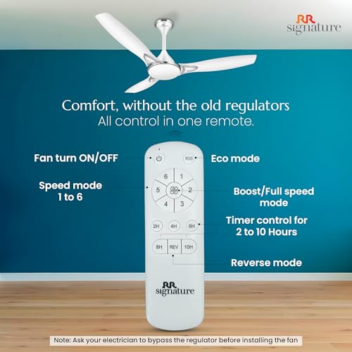Image of RR Signature CURVEAIR MAXX 1200 MM BLDC Ceiling Fan - MIRAGE WHITE