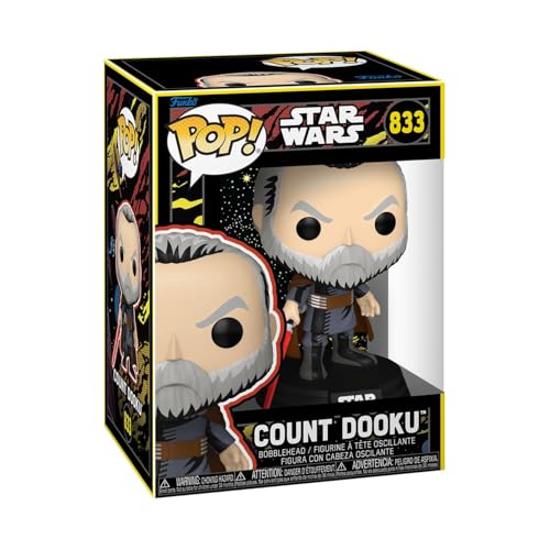 Funko POP! Star Wars: May The Force - Count Dooku - Retro - Sammelbare Vinylfigur - Geschenkidee - Offizielles Merchandise - Spielzeug für Kinder & Erwachsene - Modellfigur für Sammler