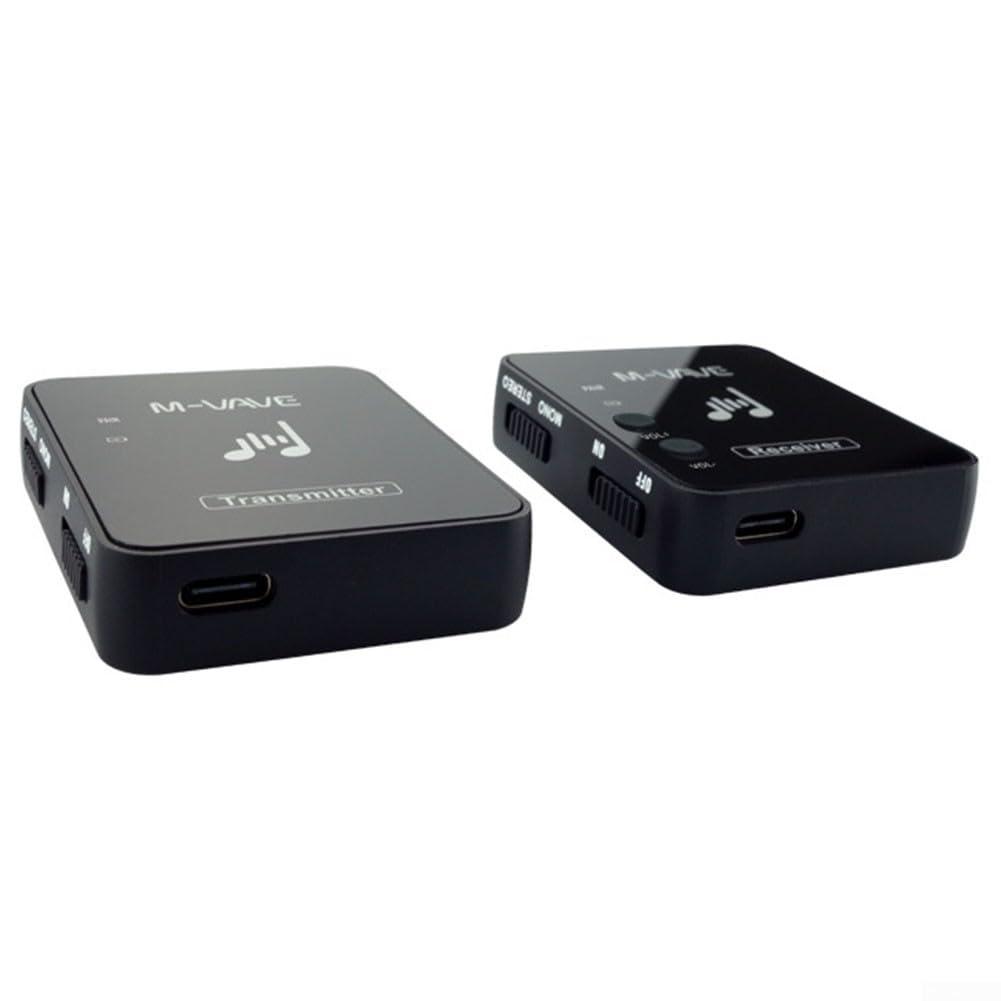 2.4G Wireless in-Ear Monitor Auricolare Ricevitore Trasmettitore Ricaricabile, per Studio Band Prova Live Performance Camera Record
