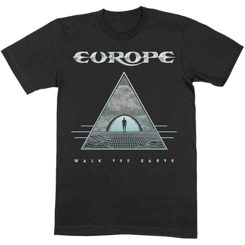 T-Shirt Europe Walk The Earth vêtement rock unisexe en taille S au XXL