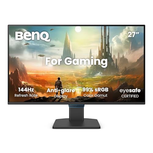 BenQ GW2790CE 27 Zoll 1080p FHD 144 Hz IPS Eye-Care-Monitor für das Homeoffice, USB-C, 1080 x 1920, Visual Optimizer, flimmerfrei, Low Blue Light, ultraschmaler Rahmen, TÜV-Zertifiziert, Eye-CareU