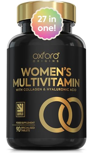 Award Winning Multivitamin Tablets for Women with Collagen & Hyaluronic Acid | Made in The UK | Womens Vitamins to Support Hormones, Immunity & Energy | Collagen Supplements for Women | 90 Tablets