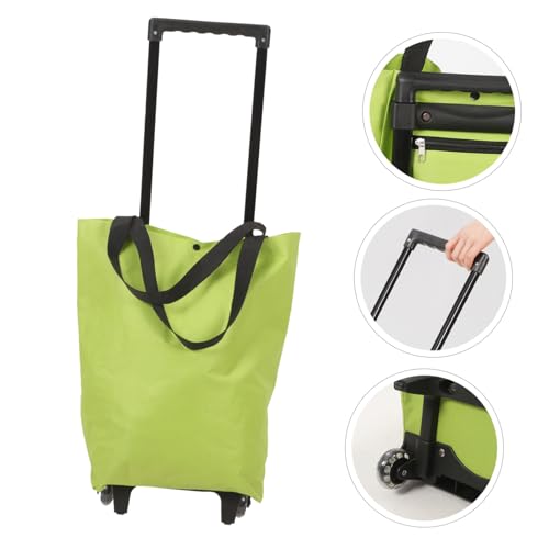 PartyKindom Einkaufstasche Zum Mitnehmen Einkaufstasche Groß Einkaufswagen Mit Rädern Faltbare Einkaufstasche Faltbare Einkaufstüte Große Einkaufstasche Wiederverwendbare Einkaufstüte Metall – Bild 8