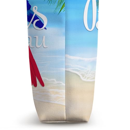 Bolsa Tote Tropical Nassau Bahamas Verano miniatura 3