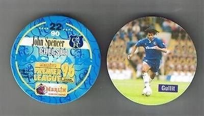 MERLIN Magicap 1996 football pog / disc No 20 Chelsea RUUD GULLIT