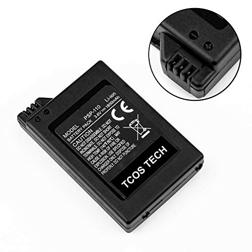 Image of TCOS TECH PSP Battery Pack for Sony PSP 1000 Series PSP-110 PSP110 PSP-1000 Fat 3.6v 1800mAh