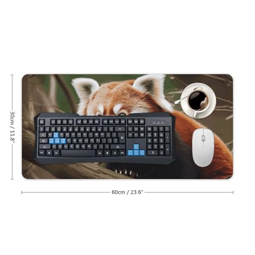Protector para Escritorio Grande con Panda Rojo y Base Antideslizante miniatura 2