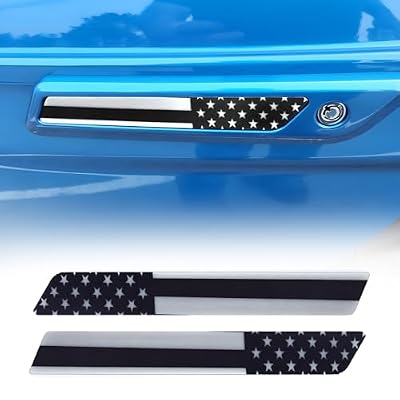 Flag Saddlebag Inserts American US Hard Saddle Bag Latch Cover Fits Harley Davidson Touring/Street Glides/Road Glides 2014 and Newer Exterior Accessories