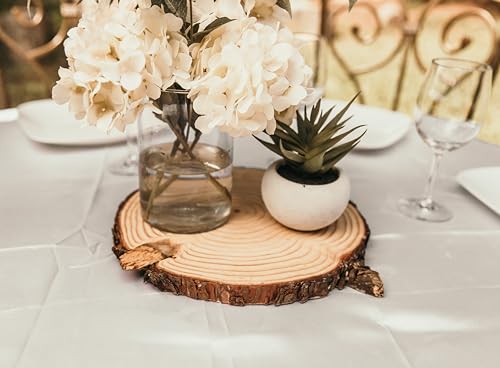 Set of (14) 11-12" Wood Slices for Centerpieces! Rustic Wedding Decorations, Centerpiece Table Decorations, Wood centerpieces for Tables! (14)