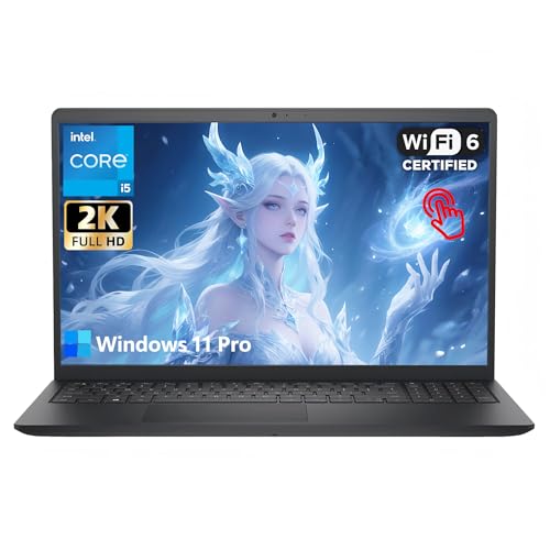 Dell 15.6' 2K Touchscreen Business Laptop, Intel 10-Core i5-1334U(Beat i7-1250U) 32GB RAM 1TB SSD, Laptop for College Students with Wi-Fi 6 Numeric Keypad Long Battery Life Win 11 Pro